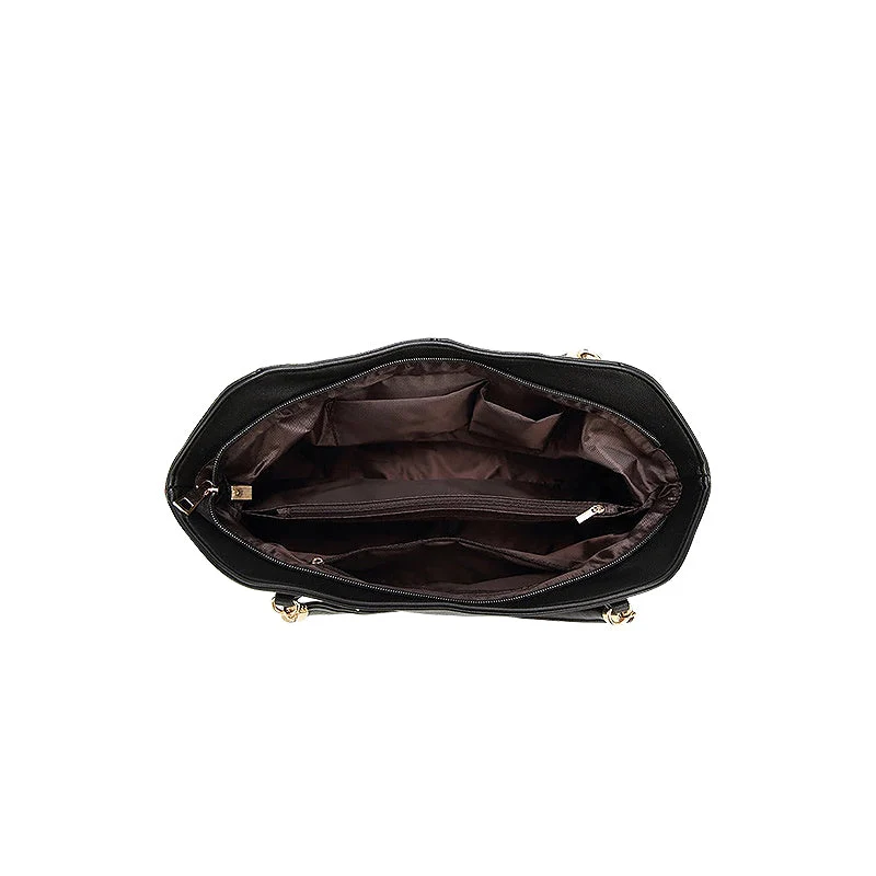 Nord Taschen | Große vegane Rindsleder Schulterhandtasche