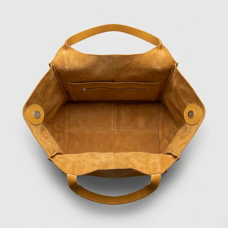 Arvani | Übergroße Leder Tote Bag, Große Schultertasche