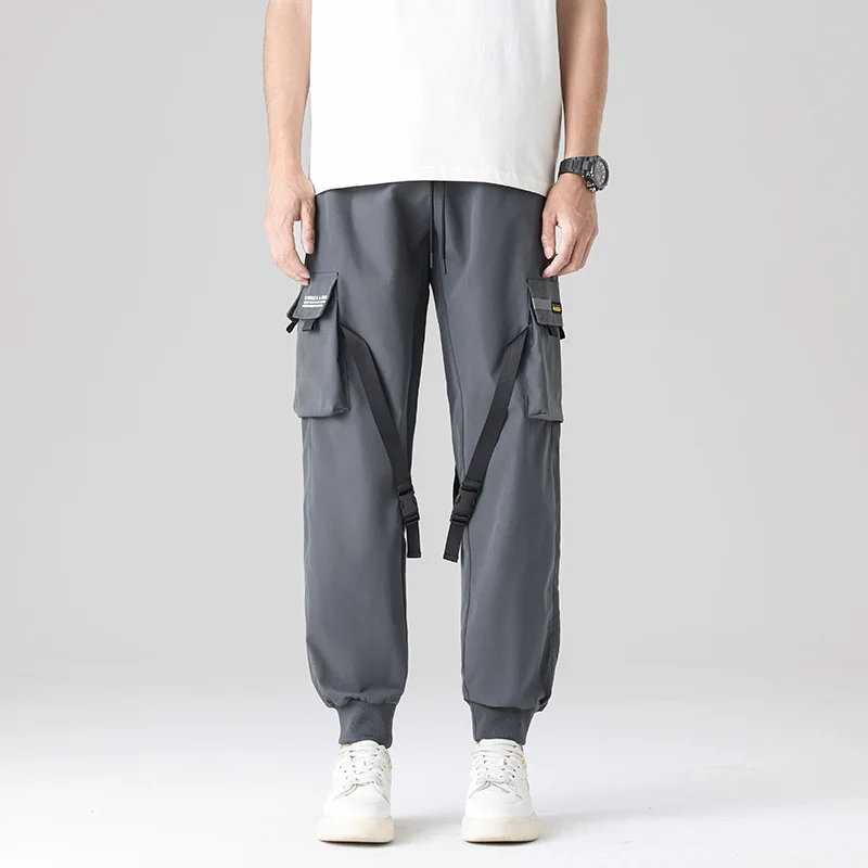 Herren Tech‑Utility Cargohose mit multifunktionalen Beintaschen, verstellbaren Gurtbändern & elastischen Bündchen Nord Taschen
