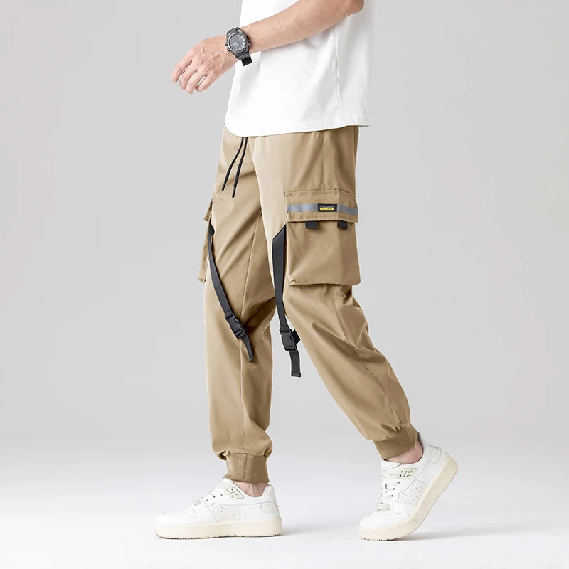 Herren Tech‑Utility Cargohose mit multifunktionalen Beintaschen, verstellbaren Gurtbändern & elastischen Bündchen Nord Taschen