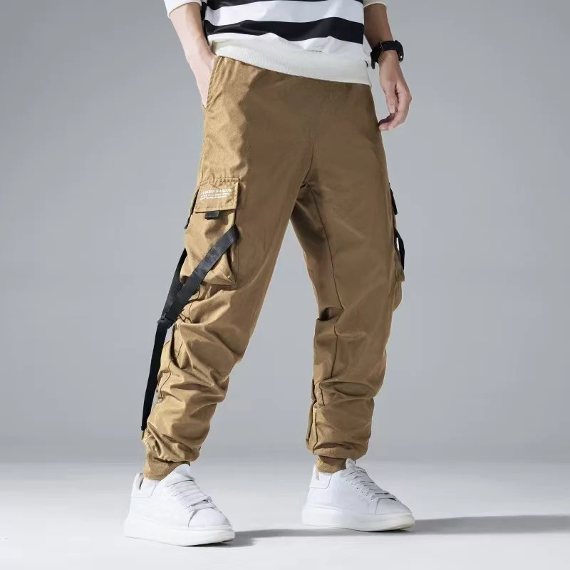 Herren Tech-Cargo-Jogginghose mit Multifachtaschen, Zugbändern & elastischen Bündchen Nord Taschen