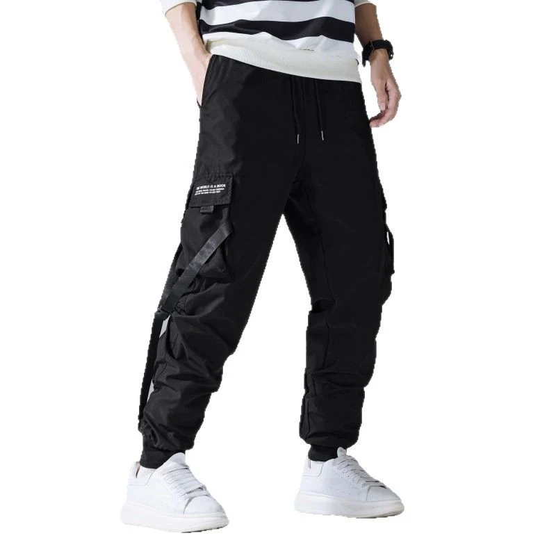 Herren Tech-Cargo-Jogginghose mit Multifachtaschen, Zugbändern & elastischen Bündchen Nord Taschen
