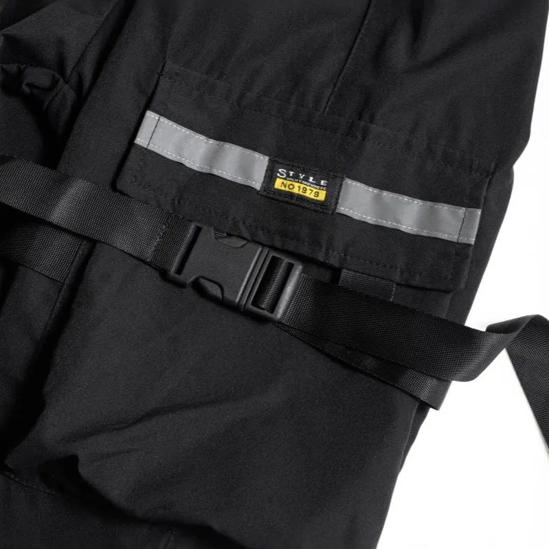 Herren Tech‑Cargo‑Jogger mit taktischen Klappentaschen, verstellbaren Nylonriemen und elastischem Knöchelsaum Nord Taschen