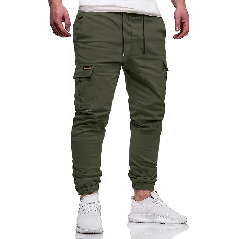 Herren Tapered Cargojogginghose mit Tunnelzug, Knöchelabschluss & Mehrfachtaschen Nord Taschen
