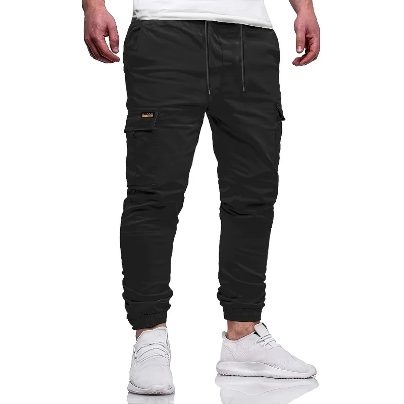 Herren Tapered Cargojogginghose mit Tunnelzug, Knöchelabschluss & Mehrfachtaschen Nord Taschen