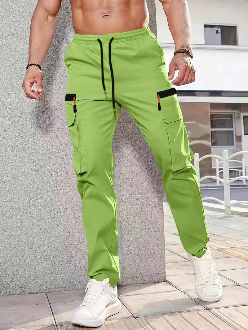 Herren Cargohose im Joggerstil mit elastischem Bund, Tunnelzug & Mehrfachtaschen Nord Taschen
