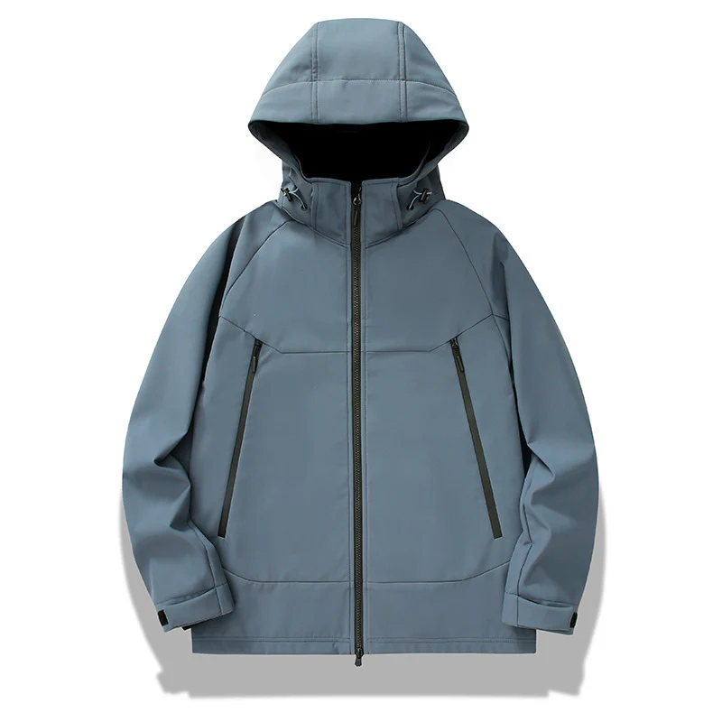 Herren technische Softshelljacke mit Kapuze, verschweißten Nähten und ergonomischem Raglanärmel Nord Taschen