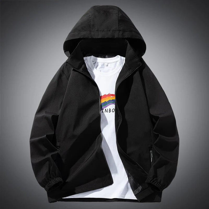 Herren Minimalistischer Softshell-Kapuzenanorak mit wasserabweisender Oberfläche & Reißverschlusstaschen Nord Taschen