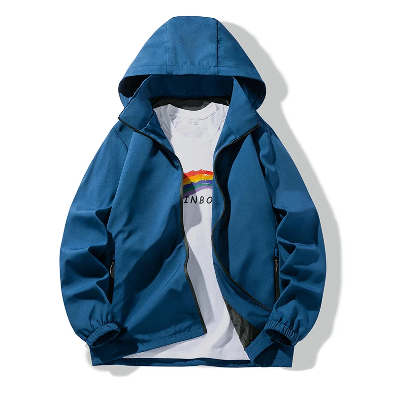 Herren Minimalistischer Softshell-Kapuzenanorak mit wasserabweisender Oberfläche & Reißverschlusstaschen Nord Taschen