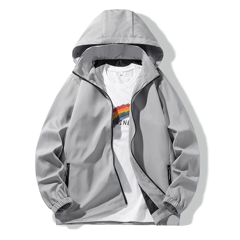 Herren Minimalistischer Softshell-Kapuzenanorak mit wasserabweisender Oberfläche & Reißverschlusstaschen Nord Taschen
