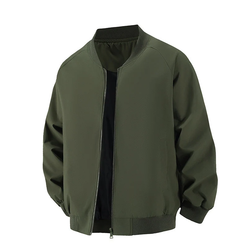 Herren Minimalistische Oversize-Bomberjacke mit Raglanärmeln, elastischem Saum & Komfortkragen Nord Taschen