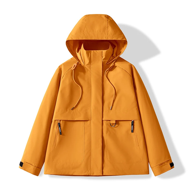 Herren Minimalistische Funktions-Kapuzenjacke mit verdeckten Reißverschlusstaschen & Kordelzug Nord Taschen