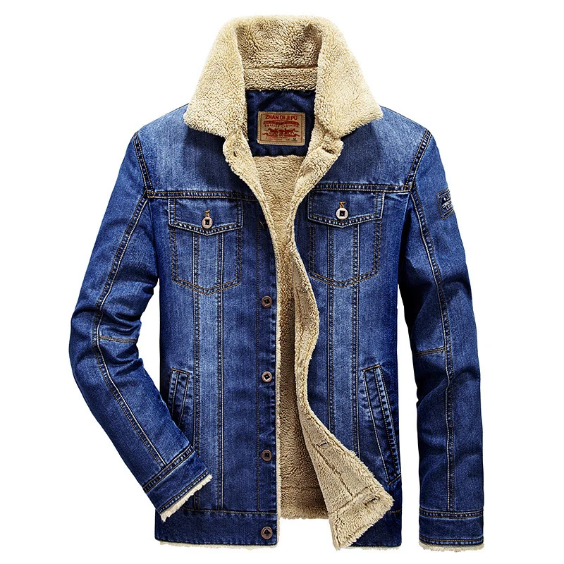 Herren Jeansjacke im Truckerstil mit leichtem Netzfutter und strukturierter Nahtführung Nord Taschen