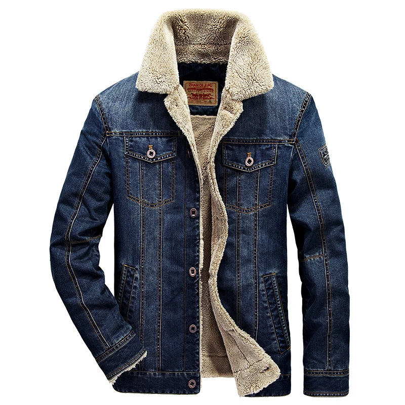 Herren Jeansjacke im Truckerstil mit leichtem Netzfutter und strukturierter Nahtführung Nord Taschen
