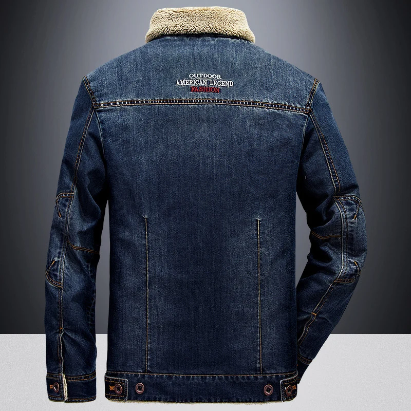 Herren Jeansjacke im Truckerstil mit leichtem Netzfutter und strukturierter Nahtführung Nord Taschen