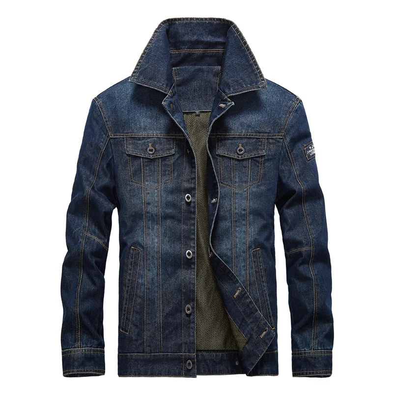 Herren Jeansjacke im Truckerstil mit leichtem Netzfutter und strukturierter Nahtführung Nord Taschen