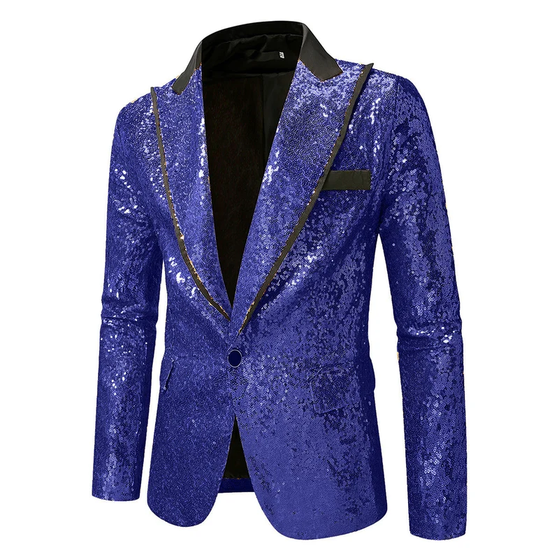 Herren Glitzernder Smokingblazer aus hochwertigem Satin - Vittorelli