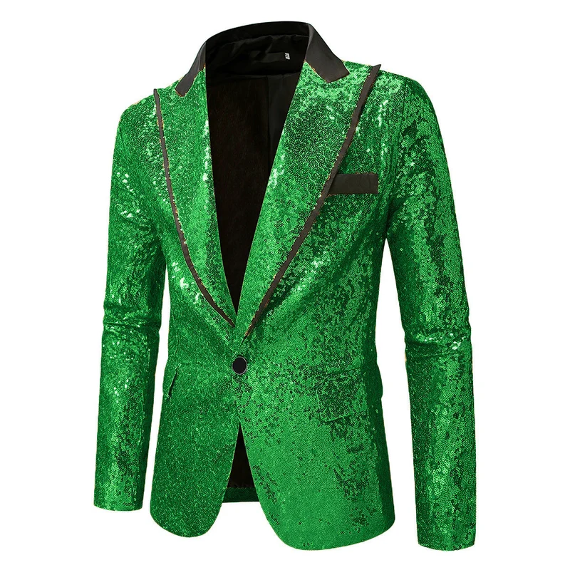 Herren Glitzernder Smokingblazer aus hochwertigem Satin - Vittorelli