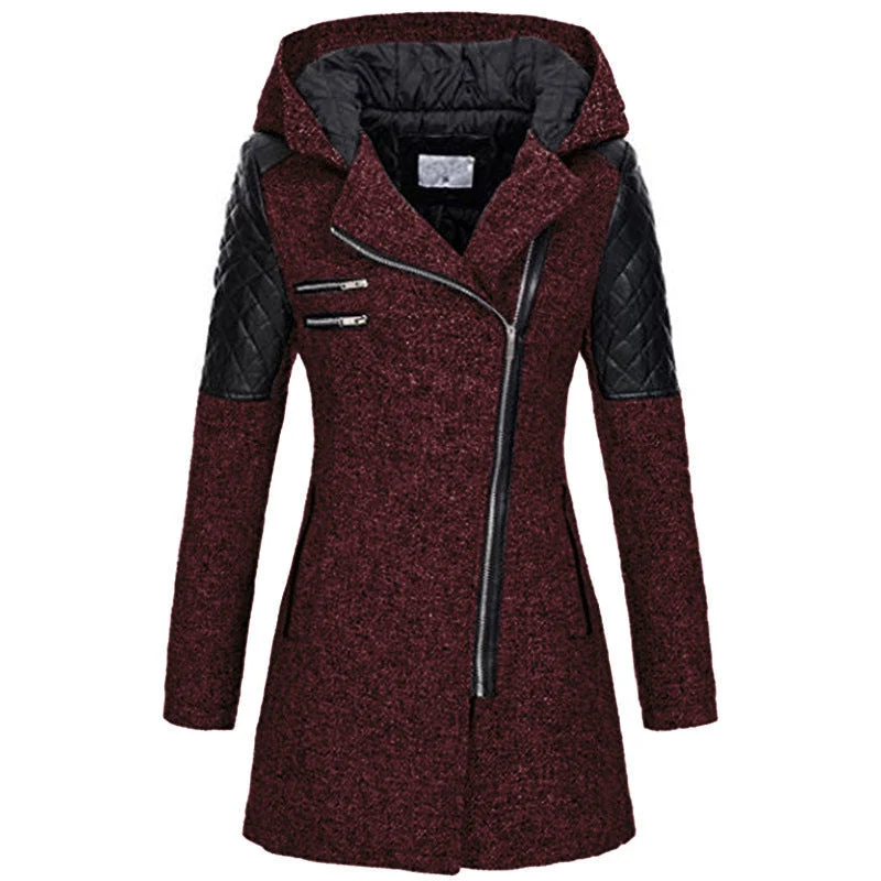 Vintage Lange Winterjacke Damen