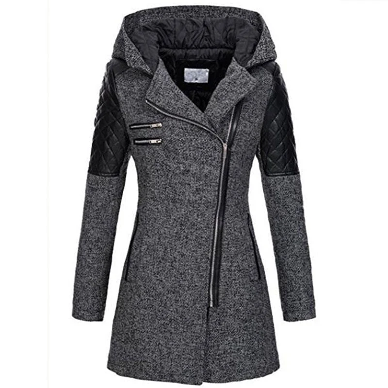 Vintage Lange Winterjacke Damen