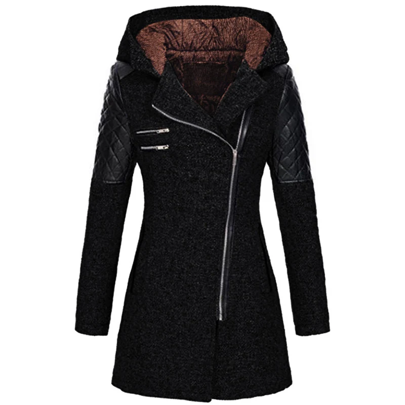 Vintage Lange Winterjacke Damen