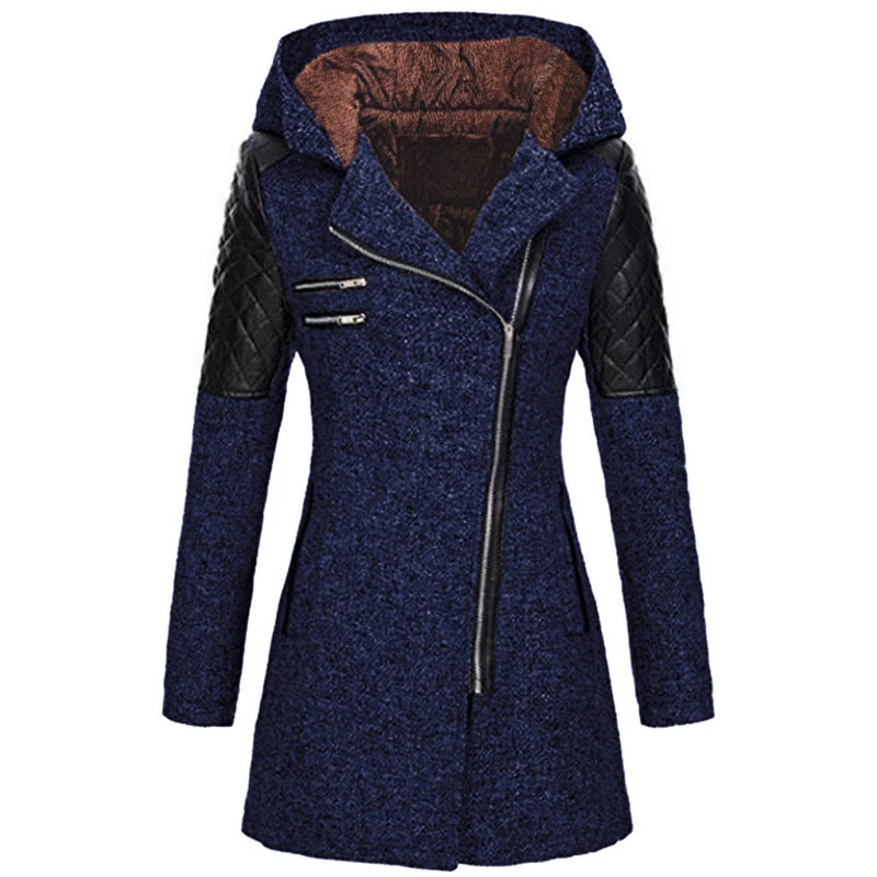Vintage Lange Winterjacke Damen