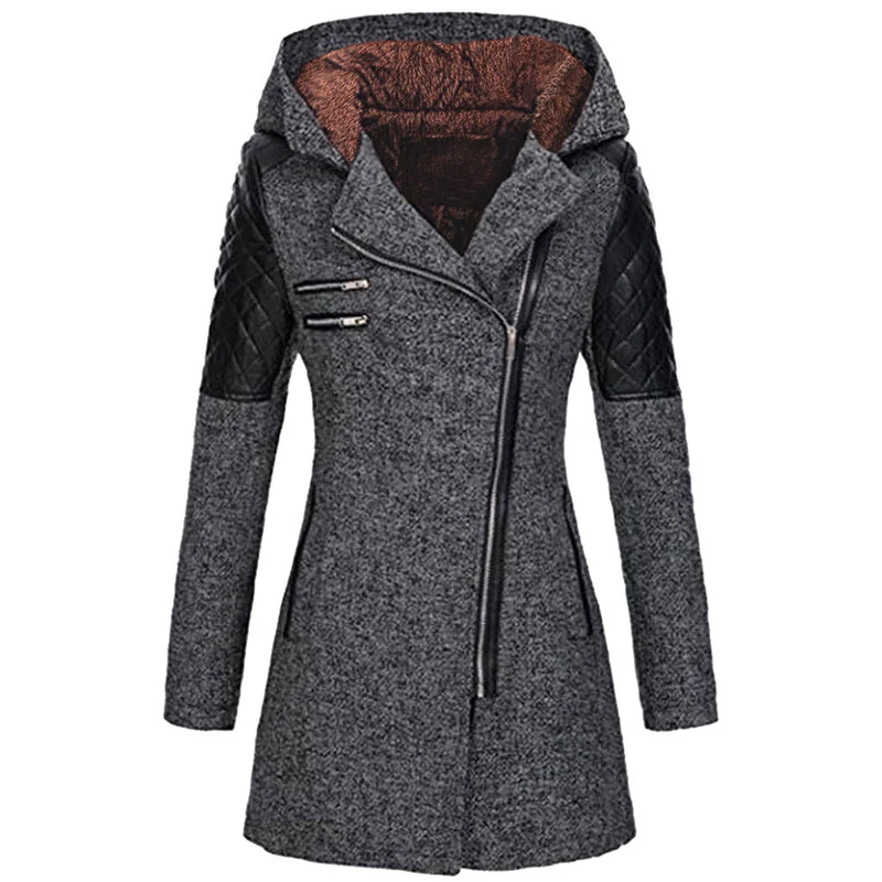 Vintage Lange Winterjacke Damen