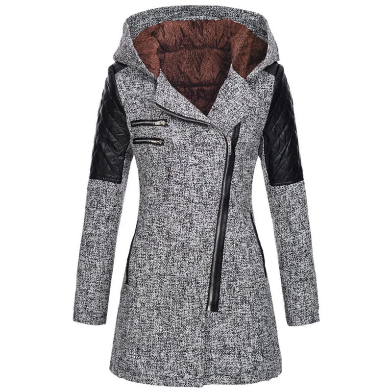 Vintage Lange Winterjacke Damen