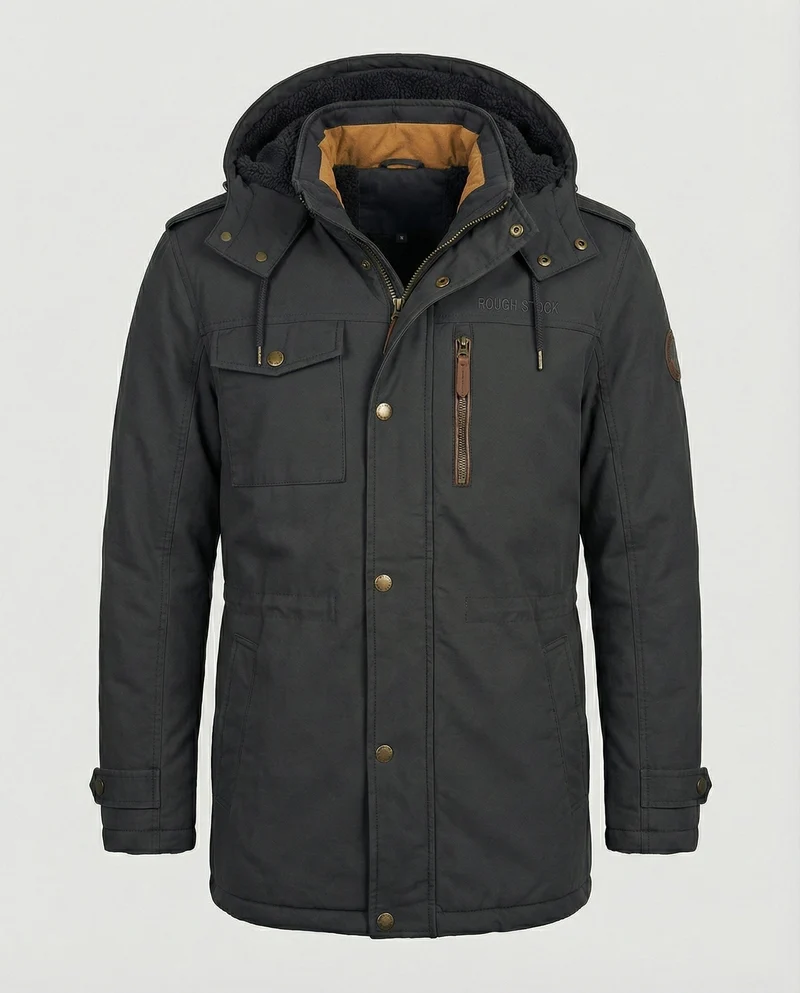 Lässige Gepolsterte Herrenjacke
