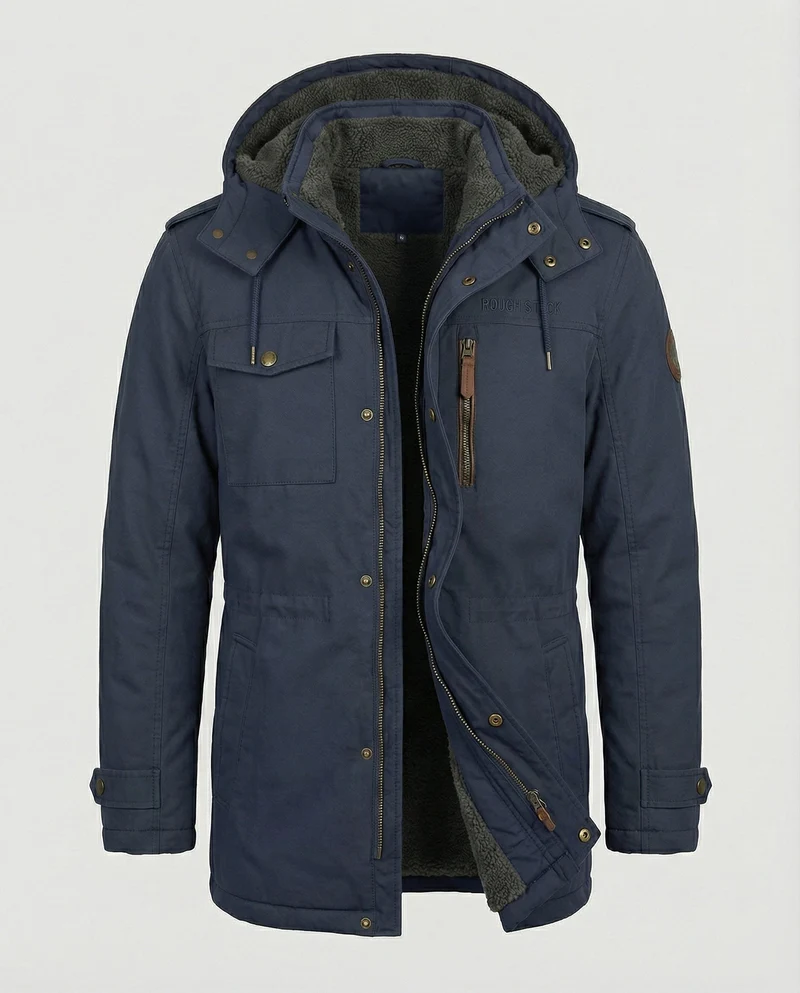 Lässige Gepolsterte Herrenjacke