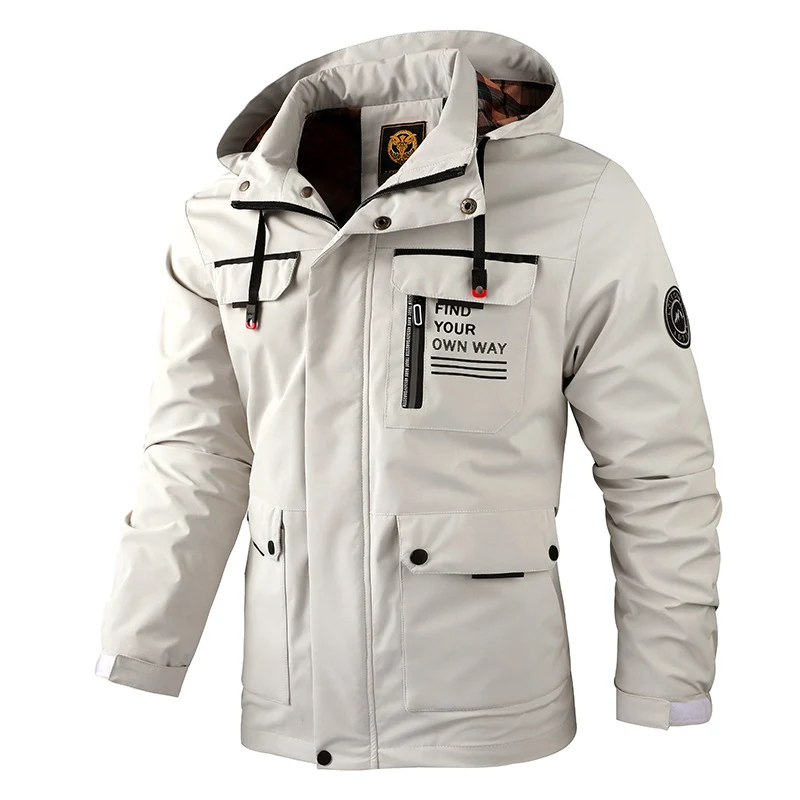 Herren wasserabweisender Fieldparka mit Kapuze, isolierender Fütterung und multifunktionalen Taschen Nord Taschen