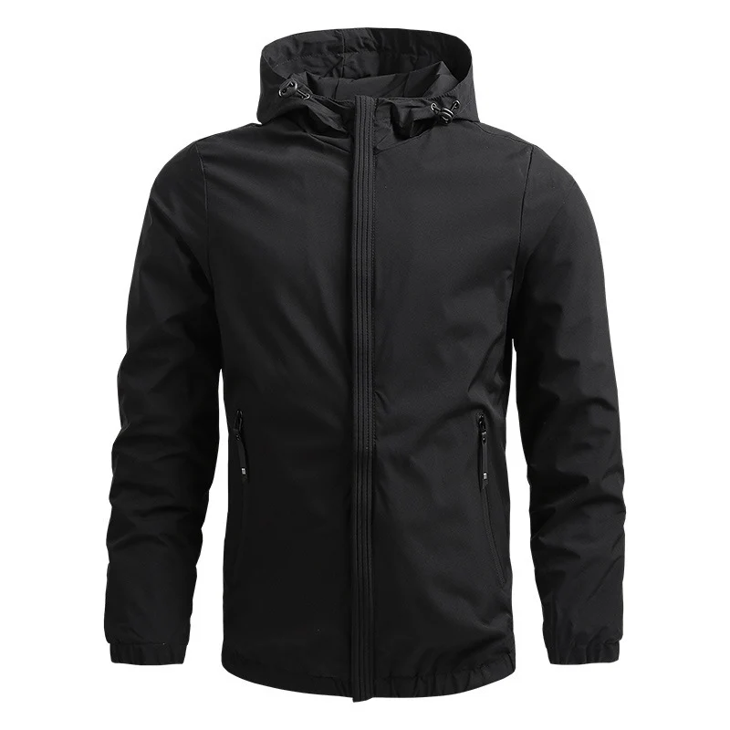 Herren Wasserabweisende Softshelljacke mit Kapuze, verdecktem Reißverschluss und elastischen Bündchen Nord Taschen