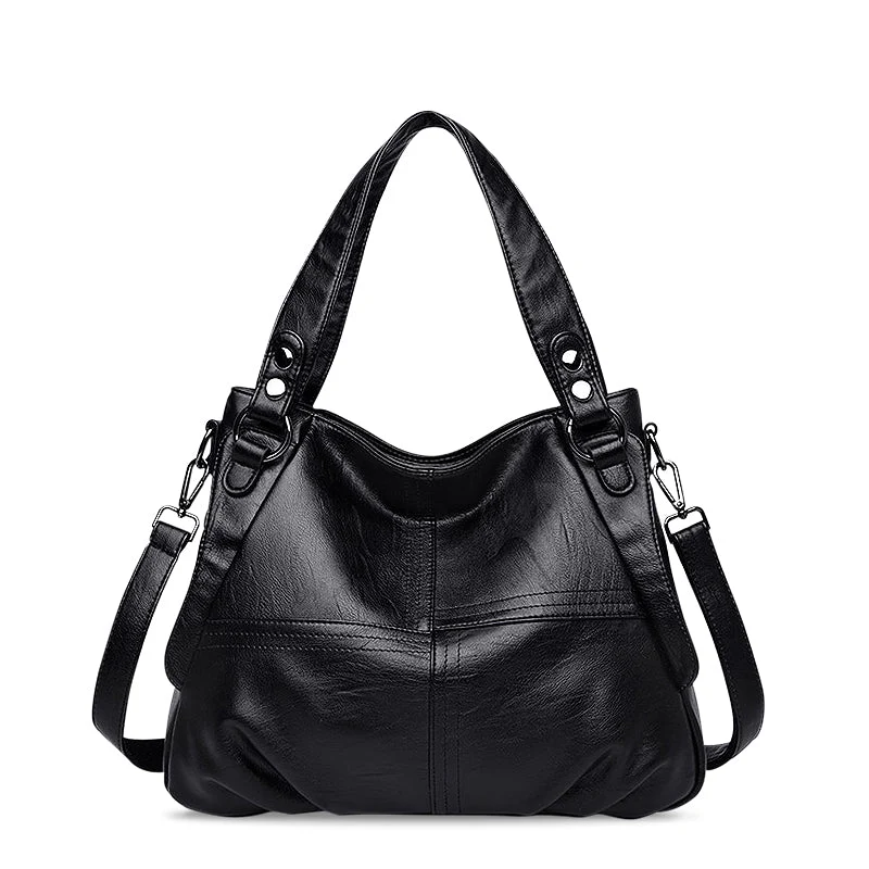 Nord Taschen | Große vegane Kuhfell-Hobo-Schultertasche
