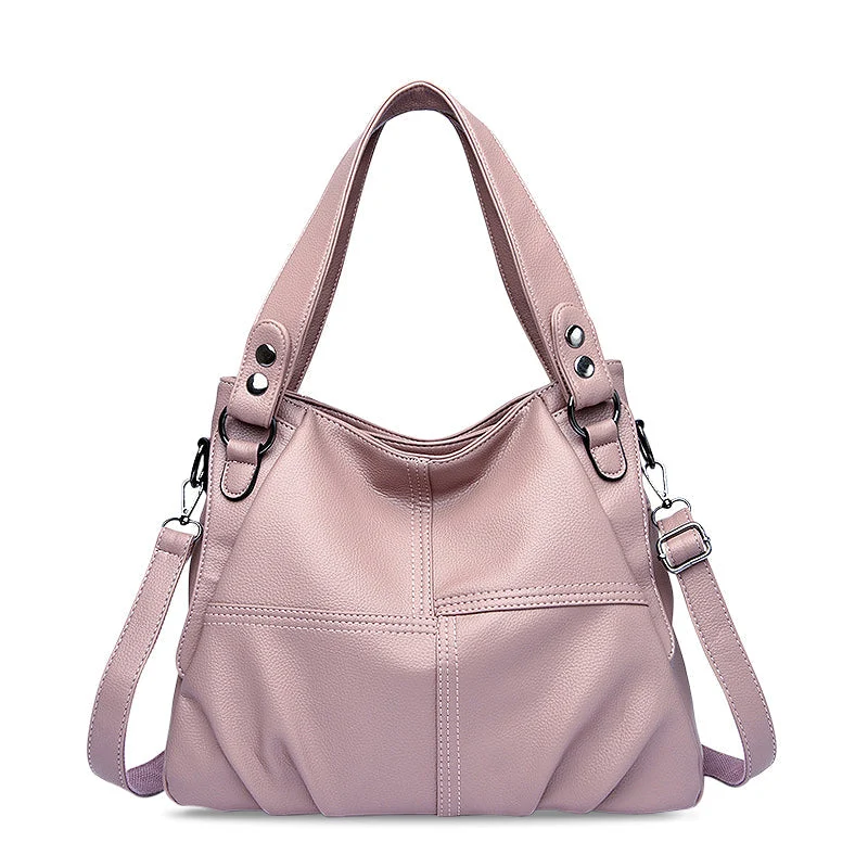 Nord Taschen | Große vegane Kuhfell-Hobo-Schultertasche