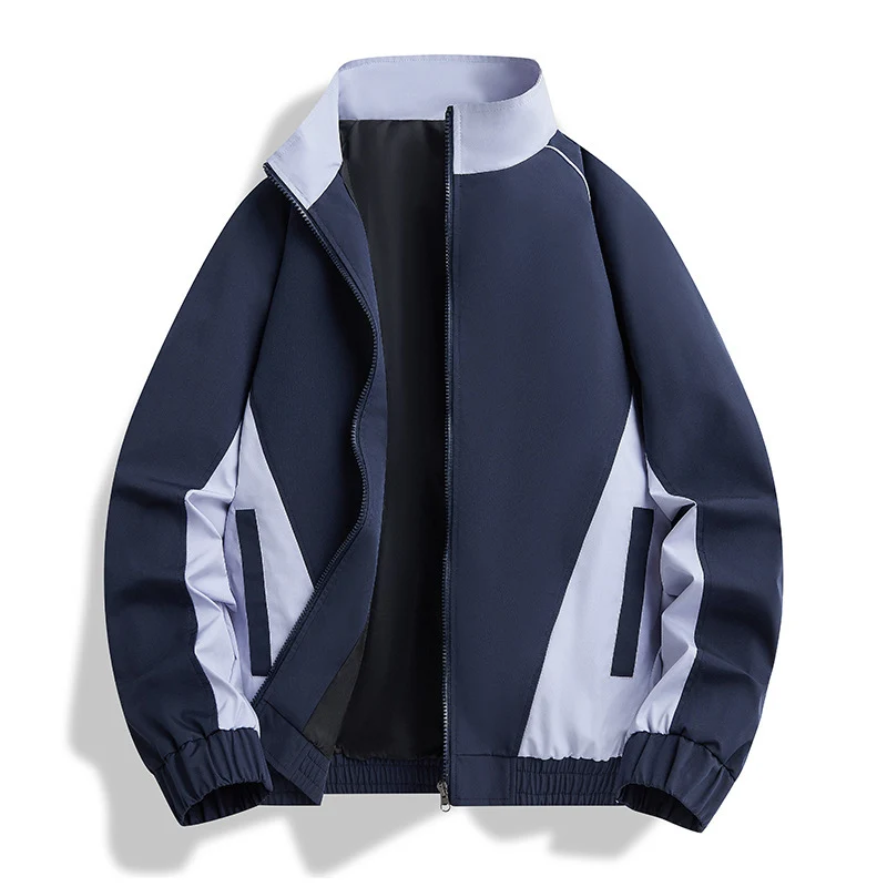 Herren Leichte Athletic-Softshell-Trainingsjacke mit Kontrastpaneelen, Stehkragen & elastischem Saum Nord Taschen