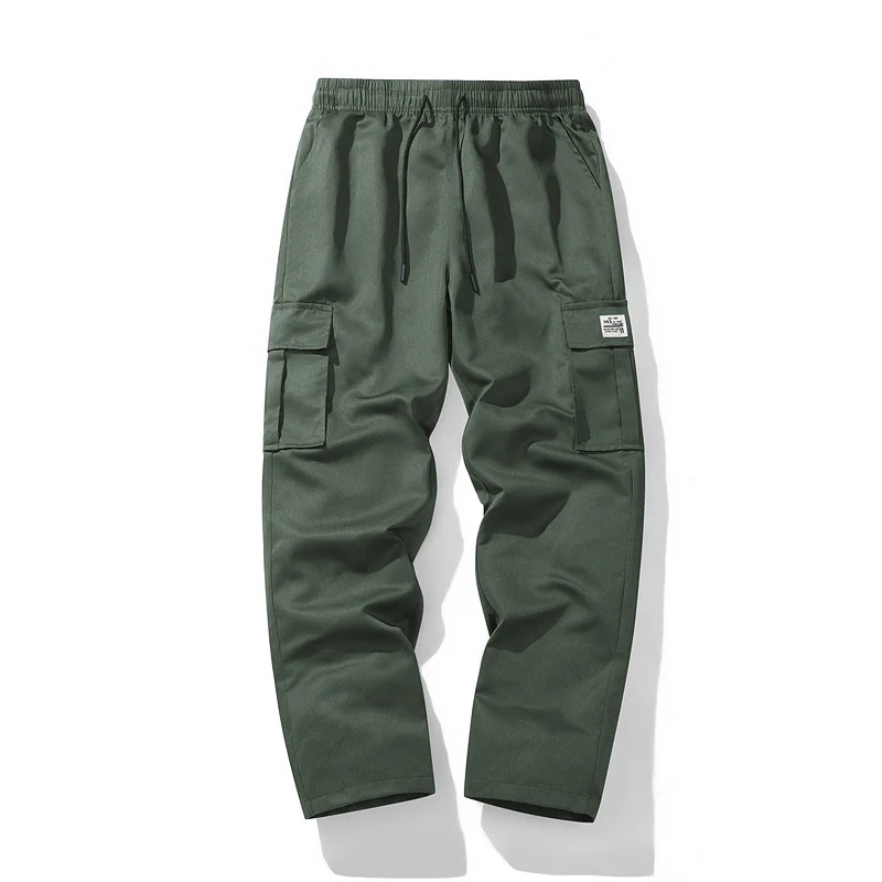 Herren Lässige Cargo-Jogginghose mit elastischem Tunnelzugbund, Mehrfachtaschen & tapered Bein Nord Taschen