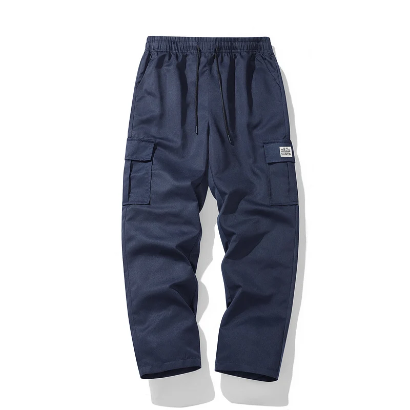 Herren Lässige Cargo-Jogginghose mit elastischem Tunnelzugbund, Mehrfachtaschen & tapered Bein Nord Taschen