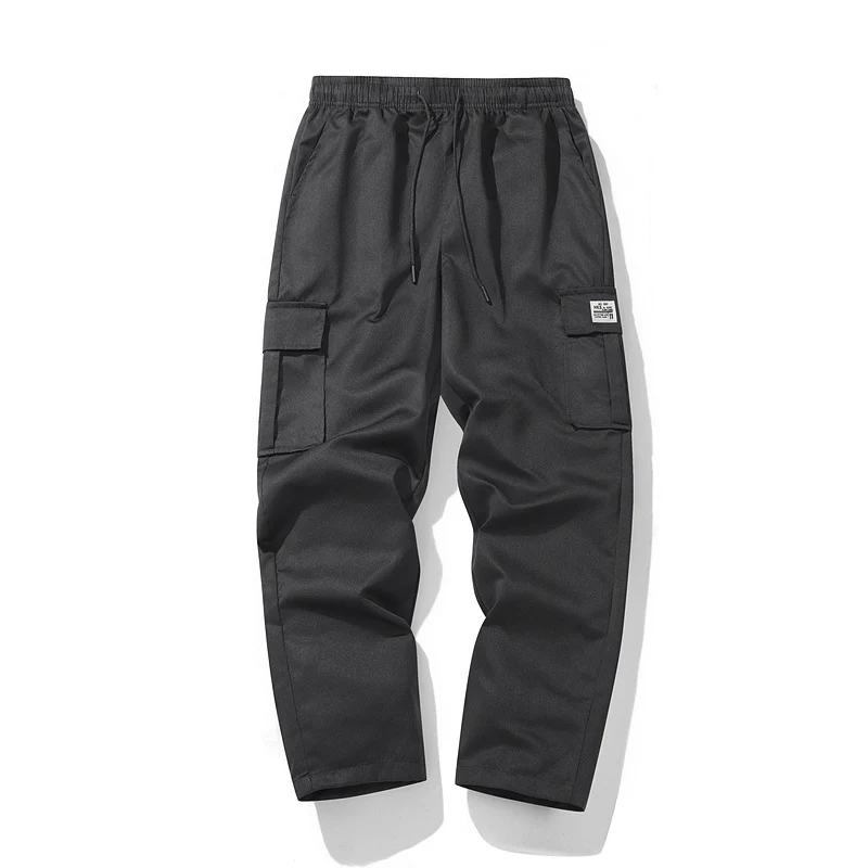 Herren Lässige Cargo-Jogginghose mit elastischem Tunnelzugbund, Mehrfachtaschen & tapered Bein Nord Taschen