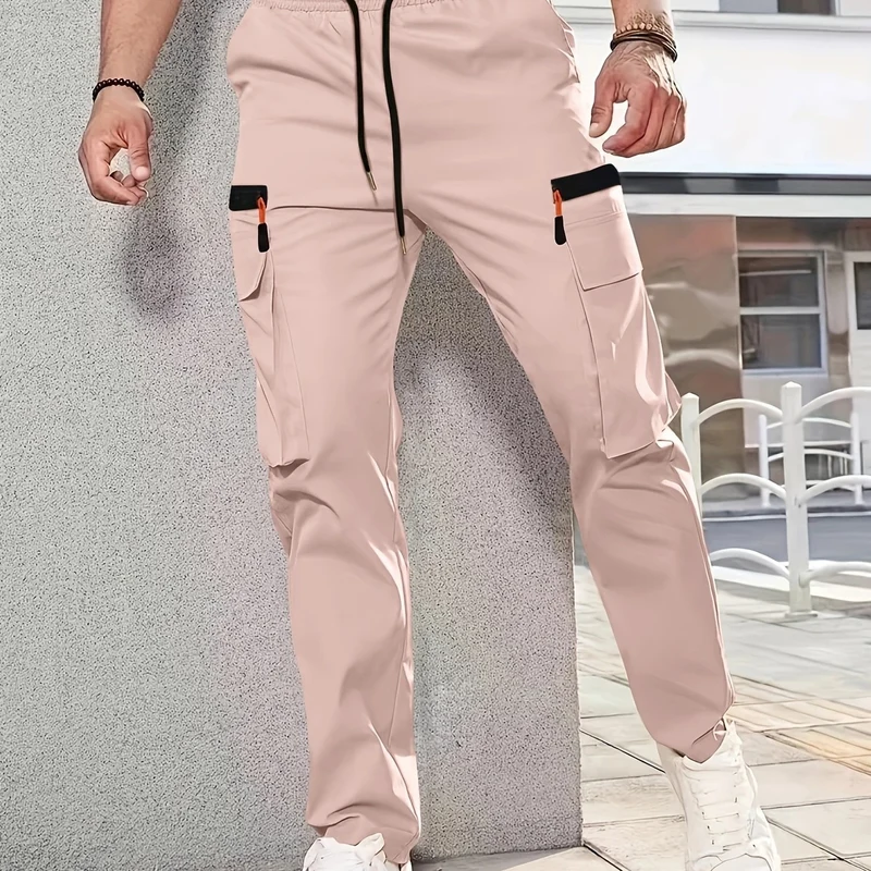Herren Tapered Cargojogginghose mit elastischem Bund, Tunnelzug & Multifachtaschen Nord Taschen