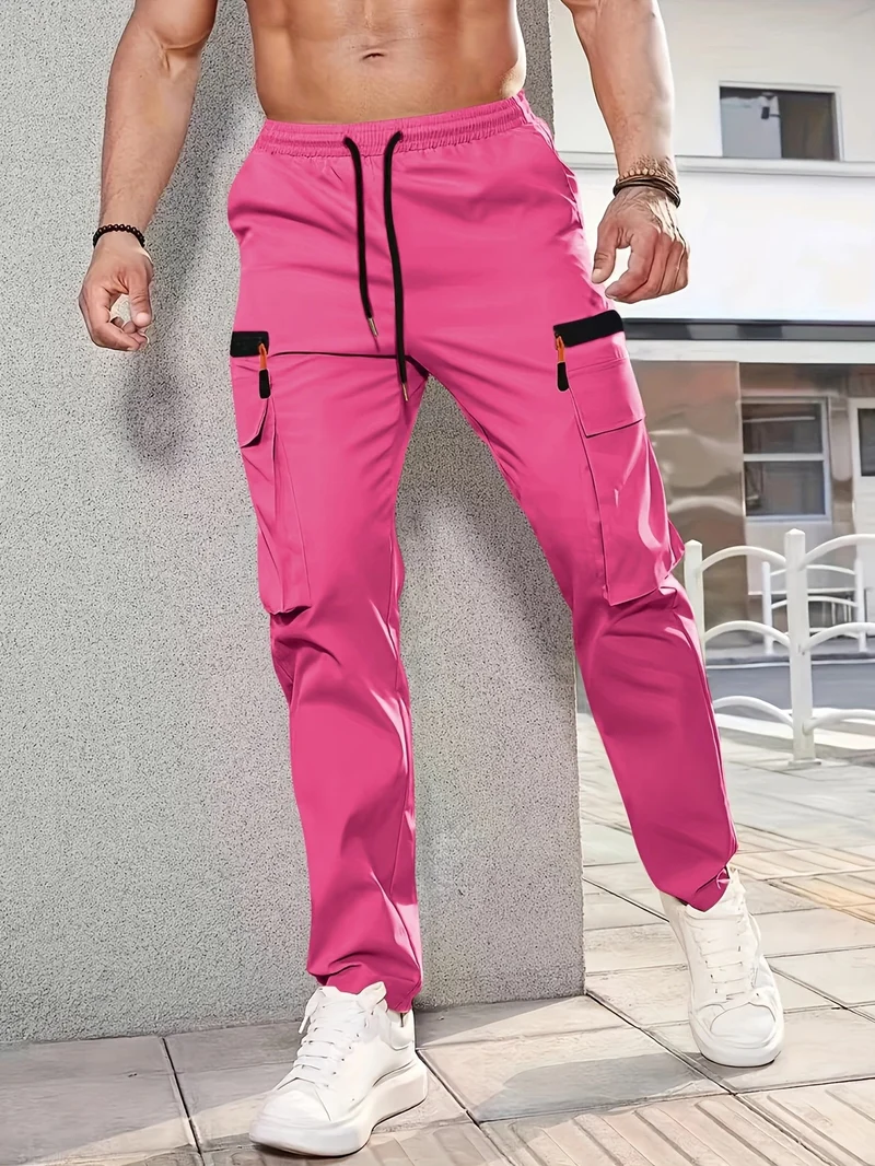 Herren Tapered Cargojogginghose mit elastischem Bund, Tunnelzug & Multifachtaschen Nord Taschen