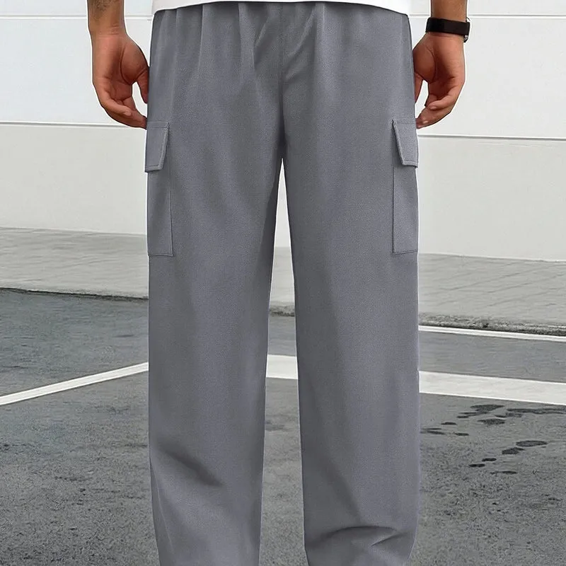 Herren Tapered-Cargo-Jogginghose mit verdecktem Tunnelzug, Zip‑Tasche & Utility‑Klappe Nord Taschen