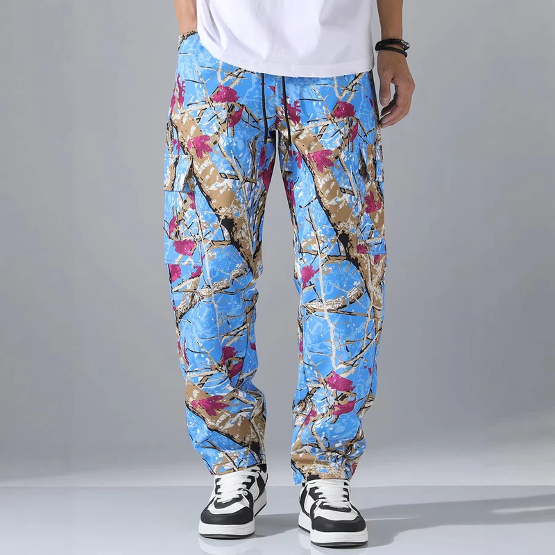 Herren Tapered Cargo-Jogginghose mit Multifachtaschen, Tunnelzug & Utility-Details Nord Taschen