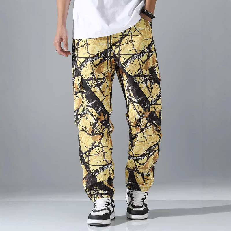 Herren Tapered Cargo-Jogginghose mit Multifachtaschen, Tunnelzug & Utility-Details Nord Taschen
