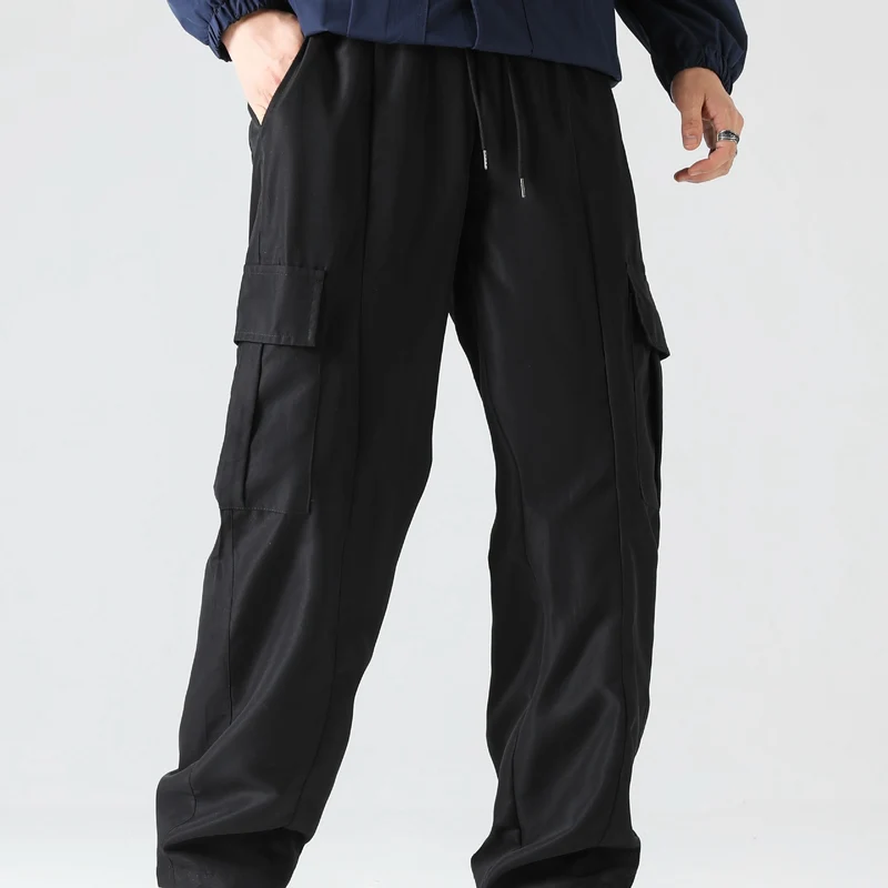 Herren Tapered Cargo-Jogginghose mit flachem Tunnelzug, Mehrfachtaschen & schmalem Knöchelsaum Nord Taschen
