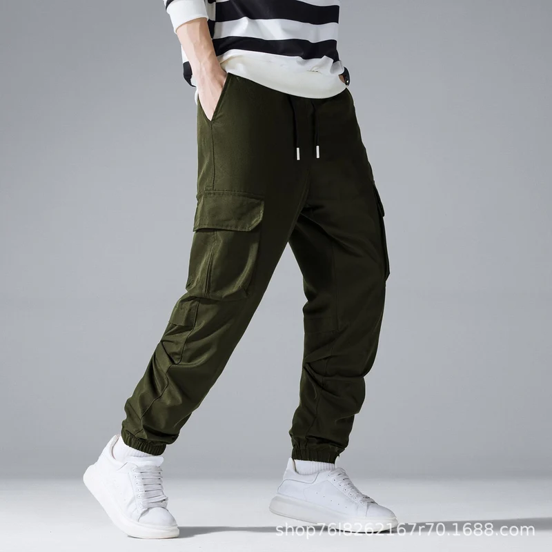 Herren Cargo-Jogginghose mit Tunnelzug, elastischen Knöchelbündchen & Mehrfachtaschen Nord Taschen