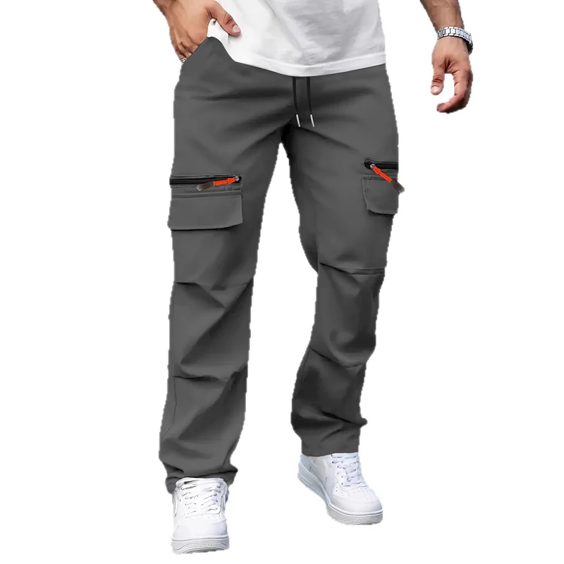 Herren Cargo-Jogginghose mit Multifunktionstaschen, Tunnelzug & Reißverschlüssen Nord Taschen
