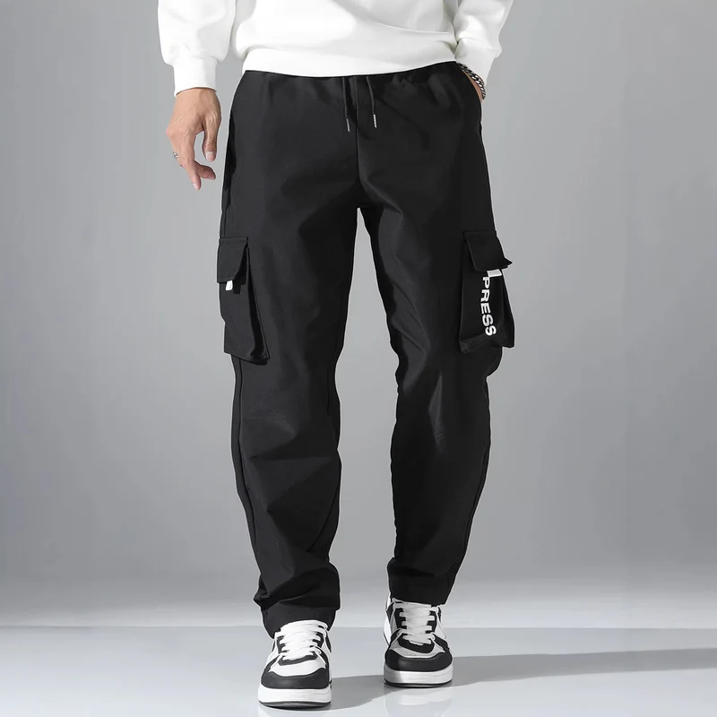 Herren Cargo-Jogginghose mit elastischem Bund, seitlichen Klapp- & Reißverschlusstaschen Nord Taschen