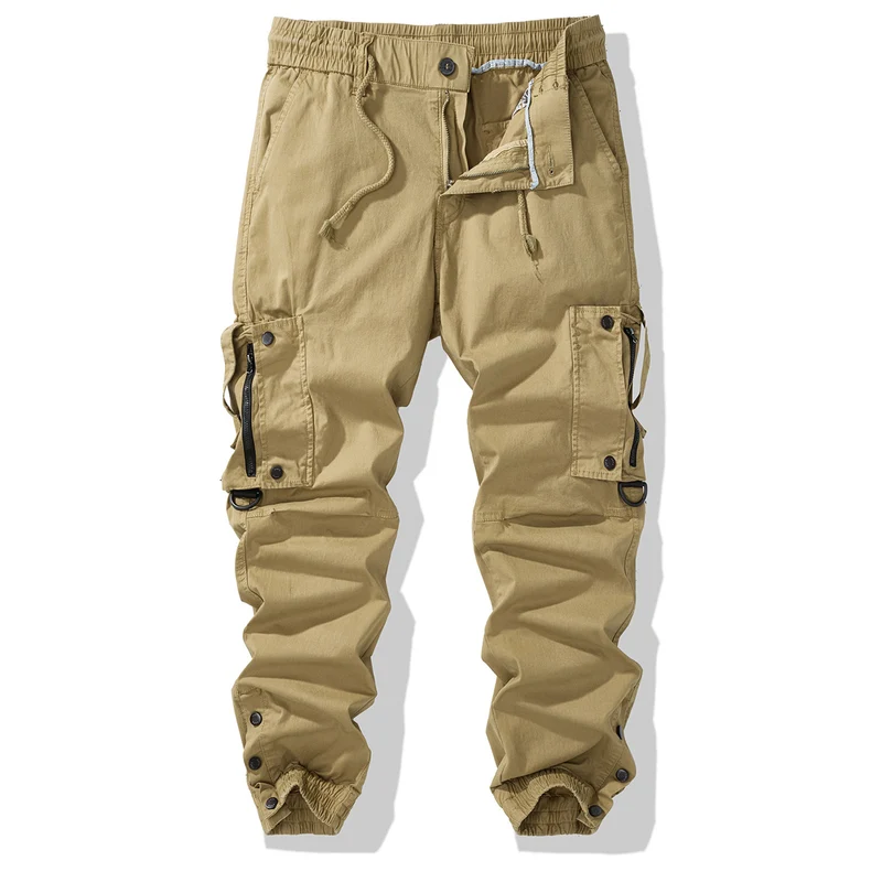 Herren Cargo-Jogginghose mit elastischem Bund, Reißverschluss-Cargotaschen und verstellbarem Saum Nord Taschen