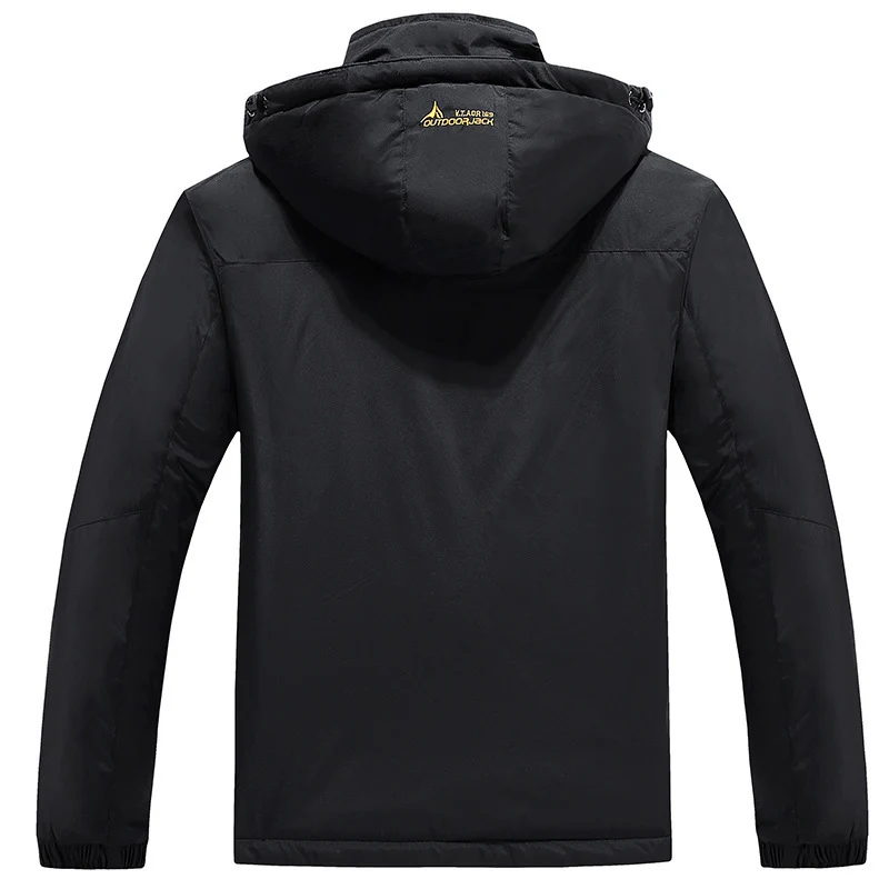 Herren technische Outdoor-Thermojacke mit abnehmbarer Kapuze, winddichter Außenschale und wärmender Fleece-Innenlage Nord Taschen