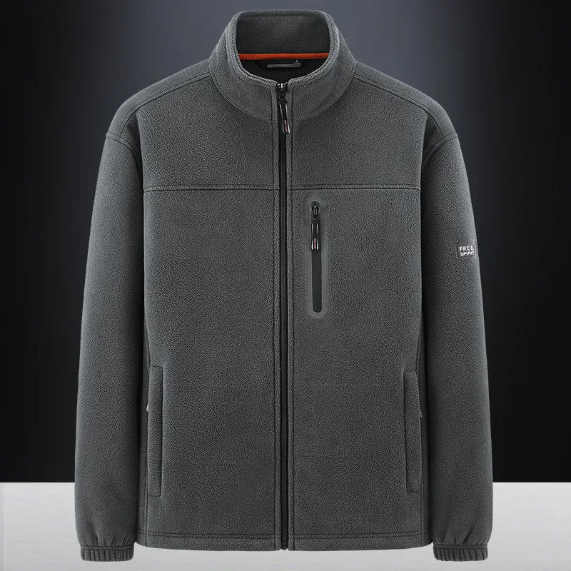 Herren technische Fleecejacke mit Polarstruktur, wasserabweisender Brusttasche und elastischen Bündchen Nord Taschen